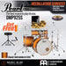 Pearl Decade Maple 5-Piece Drum Set with Hardware, Drumstick and Throne - 22" Kick - Classic Satin Amburst - Music Bliss Malaysia