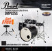 Pearl Decade Maple 5-Piece Drum Set with Hardware, Drumstick and Throne - 22" Kick - Satin Slade Black - Music Bliss Malaysia