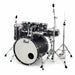 Pearl Decade Maple 5-Piece Drum Set with Hardware, Drumstick and Throne - 22" Kick - Satin Slade Black - Music Bliss Malaysia