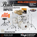 Pearl Decade Maple 5-Piece Drum Set with Hardware, Drumstick and Throne - 22" Kick - White Satin Pearl - Music Bliss Malaysia