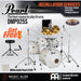 Pearl Decade Maple 5-Piece Drum Set with Hardware, Drumstick and Throne - 22" Kick - White Satin Pearl - Music Bliss Malaysia
