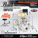 Pearl Decade Maple 5-Piece Drum Set with Hardware, Drumstick and Throne - 22" Kick - White Satin Pearl - Music Bliss Malaysia
