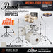 Pearl Decade Maple 5-Piece Drum Set with Hardware, Drumstick and Throne - 22" Kick - White Satin Pearl - Music Bliss Malaysia
