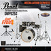 Pearl Decade Maple 5-Piece Drum Set with Hardware, Drumstick and Throne - 22" Kick - Satin Black Burst - Music Bliss Malaysia