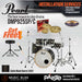 Pearl Decade Maple 5-Piece Drum Set with Hardware, Drumstick and Throne - 22" Kick - Satin Black Burst - Music Bliss Malaysia
