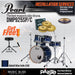 Pearl Decade Maple 5-Piece Drum Set with Hardware, Drumstick and Throne - 22" Kick - Kobalt Blue Fade - Music Bliss Malaysia