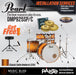 Pearl Decade Maple 5-Piece Drum Set with Hardware, Drumstick and Throne - 22" Kick - Classic Satin Amburst - Music Bliss Malaysia