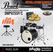 Pearl Decade Maple 5-Piece Drum Set with Hardware, Drumstick and Throne - 22" Kick - Satin Slade Black - Music Bliss Malaysia