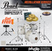 Pearl Decade Maple 5-Piece Drum Set with Hardware, Drumstick and Throne - 22" Kick - White Satin Pearl - Music Bliss Malaysia