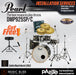 Pearl Decade Maple 5-Piece Drum Set with Hardware, Drumstick and Throne - 22" Kick - Satin Black Burst - Music Bliss Malaysia