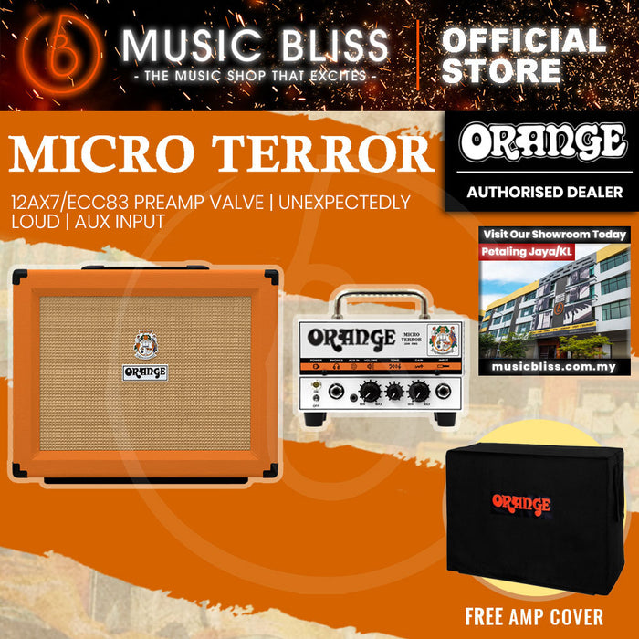 Orange Micro Terror Head with PPC112 60-watt 1x12 Speaker Cabinet