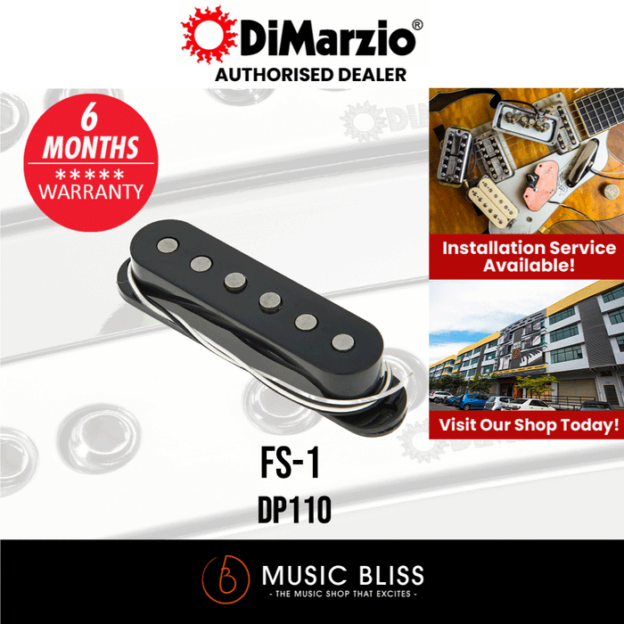 DiMarzio DP110 FS-1 Guitar Pickup - Music Bliss Malaysia