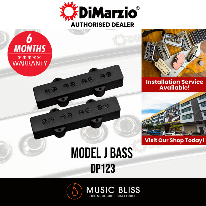 DiMarzio DP123 Model J Bass Pickup Set - Music Bliss Malaysia