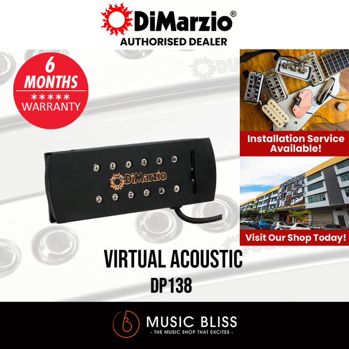 DiMarzio DP138 Virtual Acoustic Soundhole Acoustic Pickup - Music Bliss Malaysia