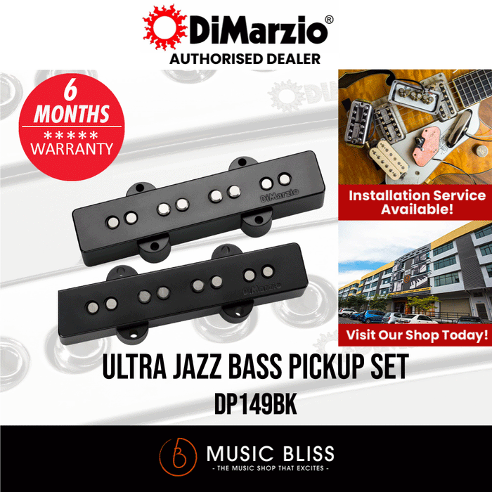 DiMarzio DP149BK Ultra Jazz Bass Pickup Set - Music Bliss Malaysia