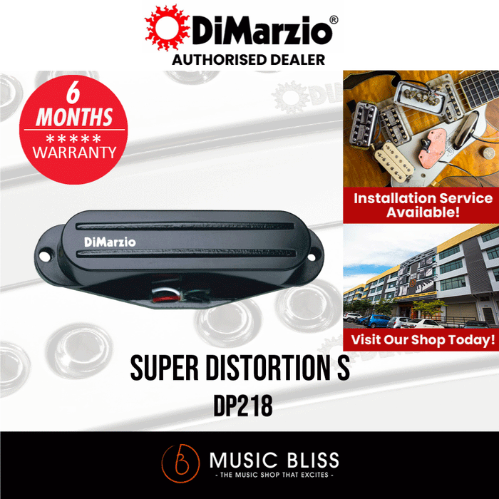 DiMarzio DP218 Super Distortion S Strat Humbucker Pickup - Music Bliss Malaysia