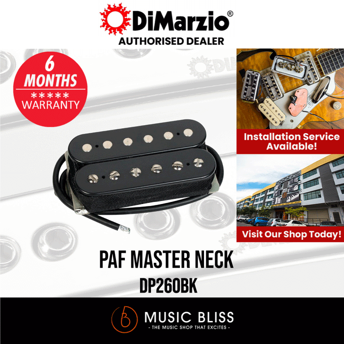 DiMarzio DP260 PAF Master Humbucker Neck Pickup - Music Bliss Malaysia