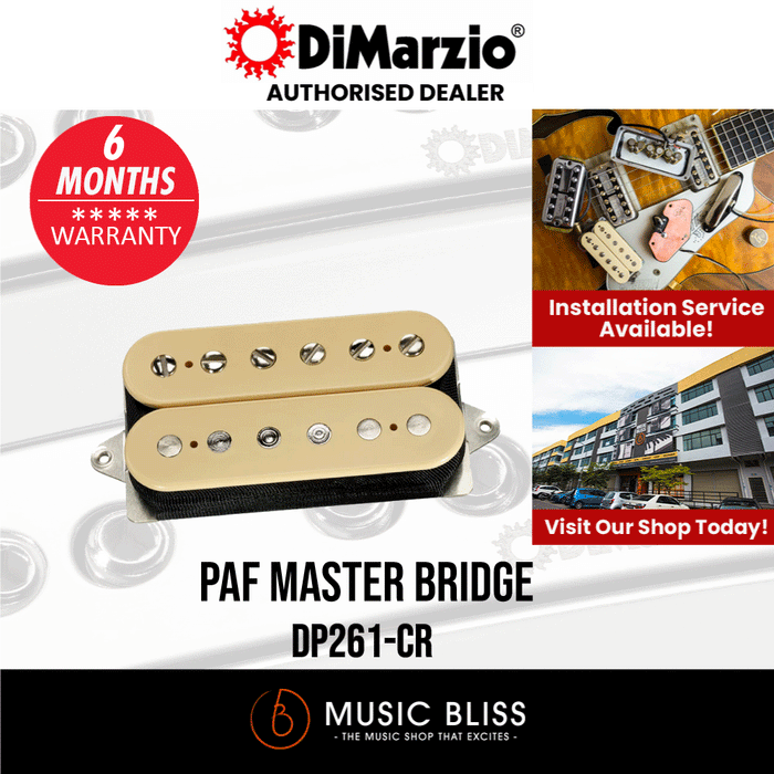 DiMarzio DP261CR PAF Master Bridge - Cream (DP261-CR) | Music 