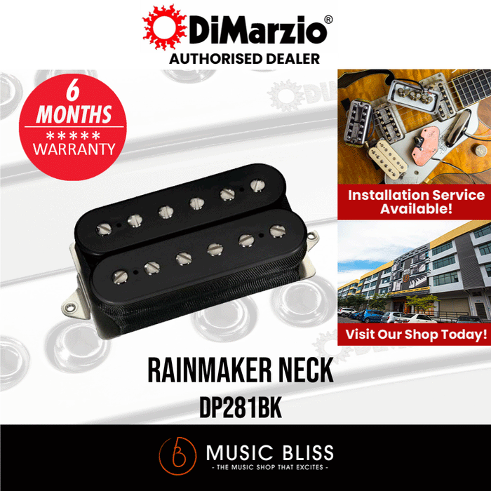 DiMarzio DP281BK Rainmaker Neck Pickup - Black - Music Bliss Malaysia