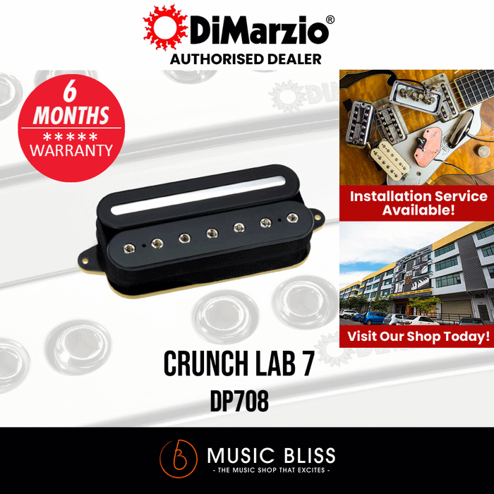 DiMarzio DP708 Crunch Lab 7-String - Bridge Pickup - Music Bliss Malaysia