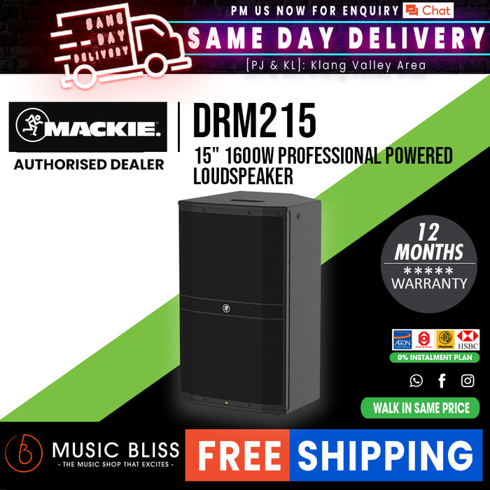 Mackie DRM215 1600W 15" Powered Speaker - Music Bliss Malaysia