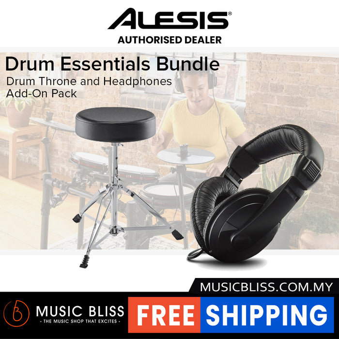 Alesis Drum Essentials Bundle - Throne and Headphones