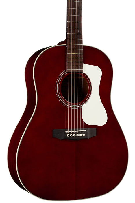 Guild DS-240 Memoir Acoustic Guitar - Wine Red, Solid Spruce Top, Solid Mahogany Back & Sides