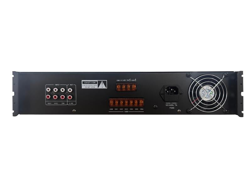 HIKvision Audio 240W 6-Zone Analog Amplifier with Bluetooth, USB & SD Card
