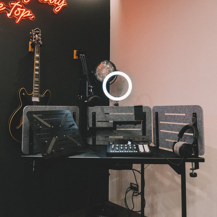 Wavebone Ark Podcast Desk with Cable Management System