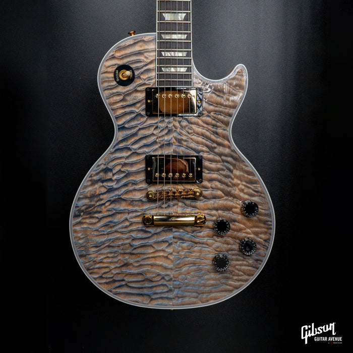 GIBSON MADE TO MEASURE LES PAUL CUSTOM 7A QUILT TOP - OCEAN BLUE - GLOSS GH