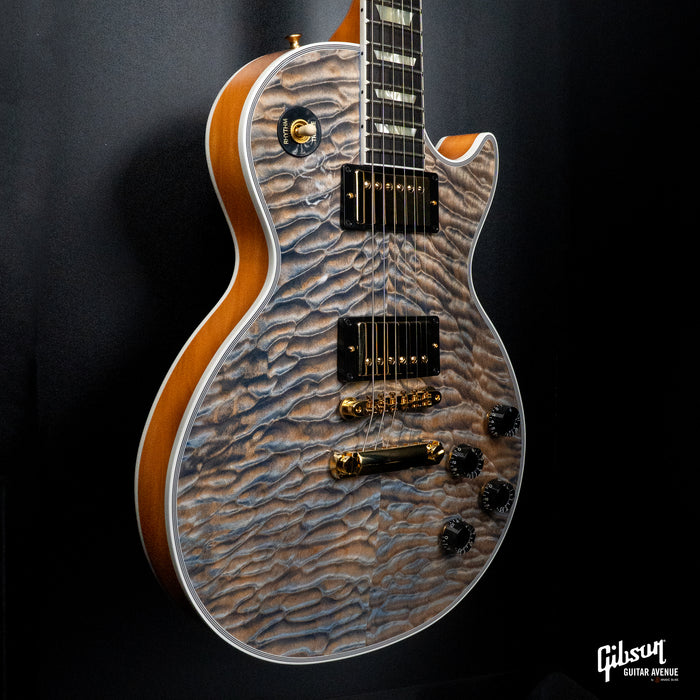 GIBSON MADE TO MEASURE LES PAUL CUSTOM 7A QUILT TOP - OCEAN BLUE - GLOSS GH