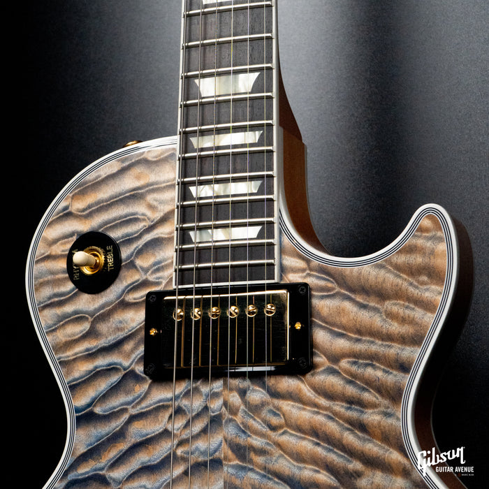 GIBSON MADE TO MEASURE LES PAUL CUSTOM 7A QUILT TOP - OCEAN BLUE - GLOSS GH