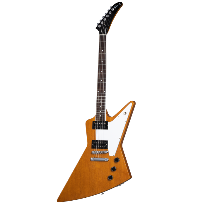 GIBSON 70S EXPLORER ELECTRIC GUITAR - ANTIQUE NATURAL - Music Bliss Malaysia
