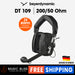 Beyerdynamic DT 109 200 Ohms BLACK Closed Headset with 50 Ohms Dynamic Hypercardioid Microphone for broadcast, camera crew, reporters - Music Bliss Malaysia