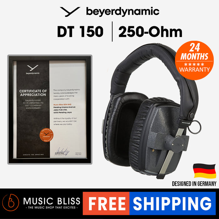 Beyerdynamic DT 150 250 Ohm Closed Dynamic Monitoring Headphone for use in loud environments and broadcast, film and recording