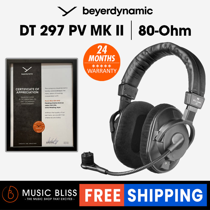 Beyerdynamic DT 297 PV MK II 80 Ohms Closed Broadcast headset with