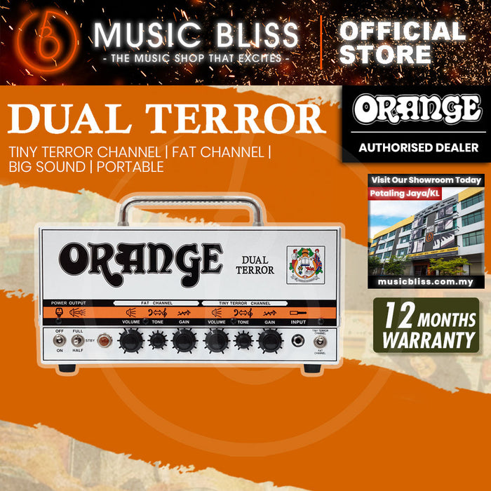Orange DT30H Dual Terror 30/15/7-watt 2-channel Tube Amplifier Head