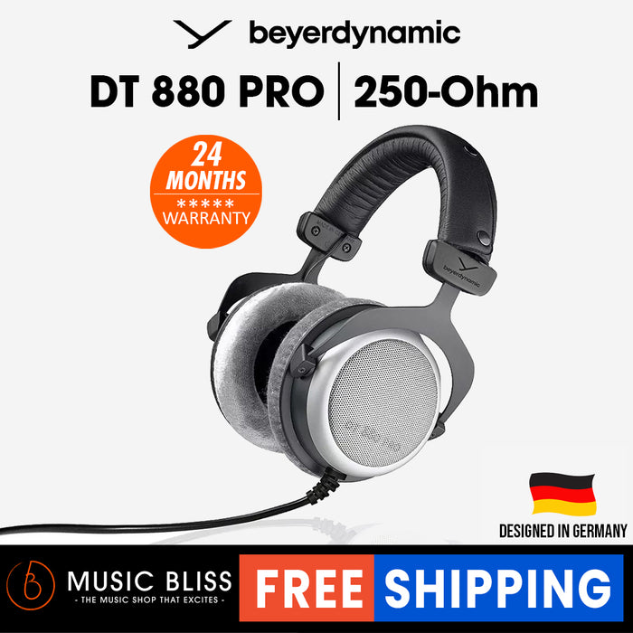 Beyerdynamic DT 880 PRO 250 Ohm Over-Ear Studio Headphone for mixing and mastering - Music Bliss Malaysia