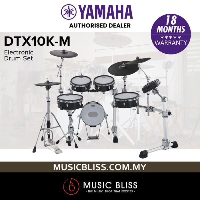 Yamaha DTX10K-M Electronic Drum Set - Black Forest