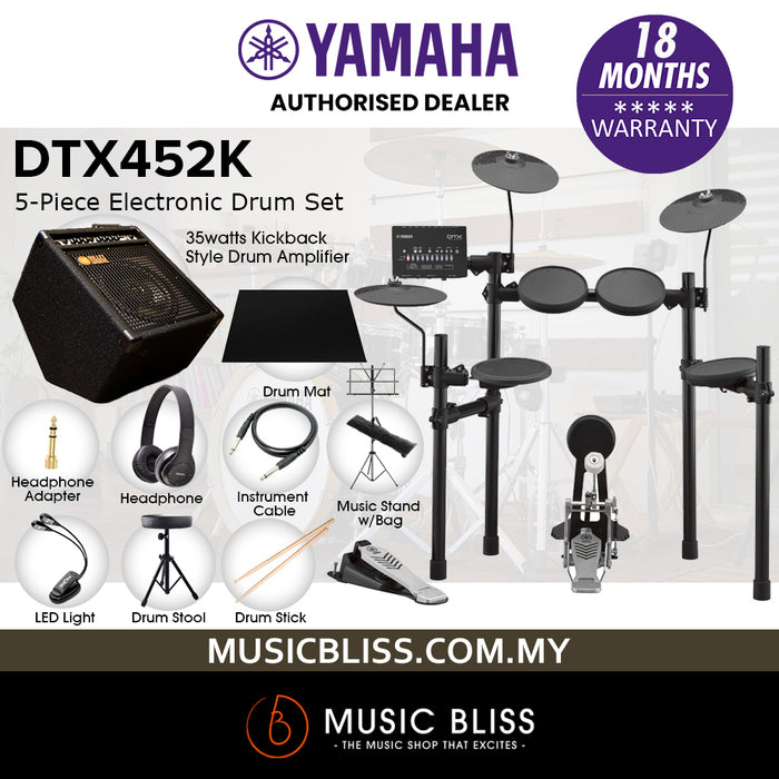 Yamaha Digital Drum DTX452K Electronic Drum Set