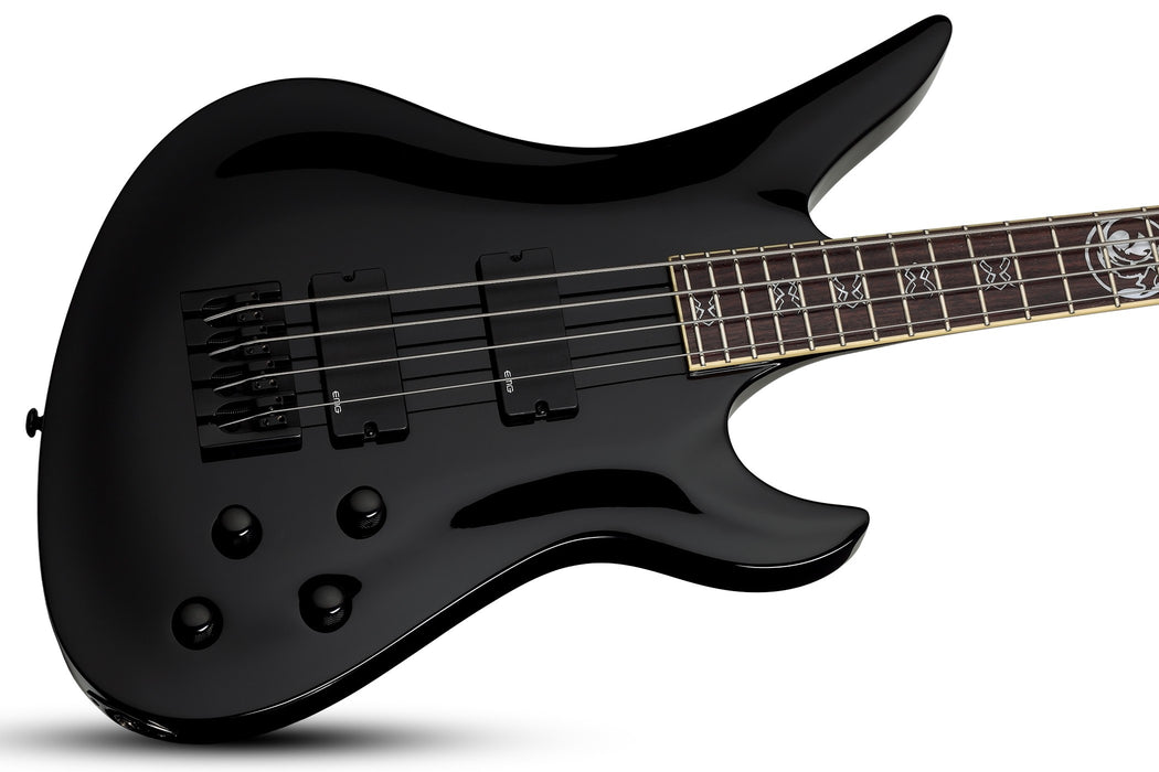 Schecter Dale Stewart Avenger Electric Bass Guitar - Gloss Black