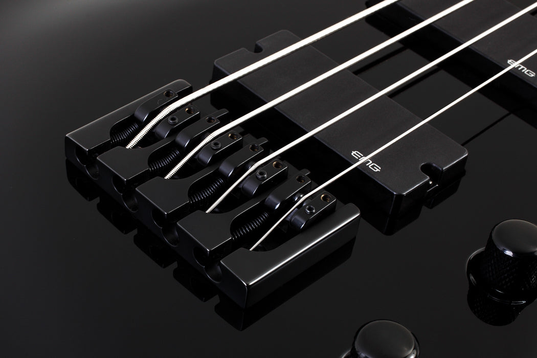 Schecter Dale Stewart Avenger Electric Bass Guitar - Gloss Black