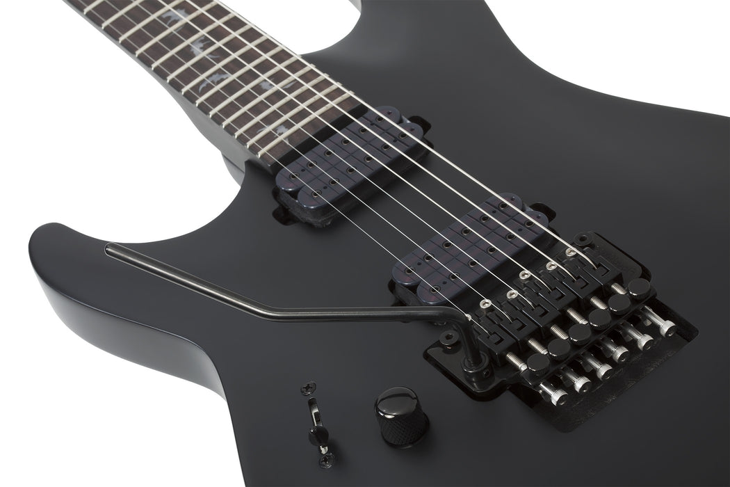 Schecter Damien-6 FR Left-Handed Electric Guitar - Satin Black