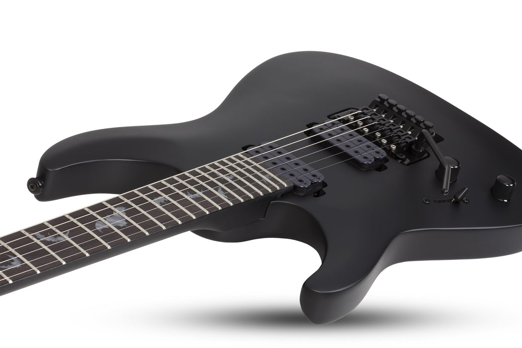 Schecter Damien-6 FR Left-Handed Electric Guitar - Satin Black