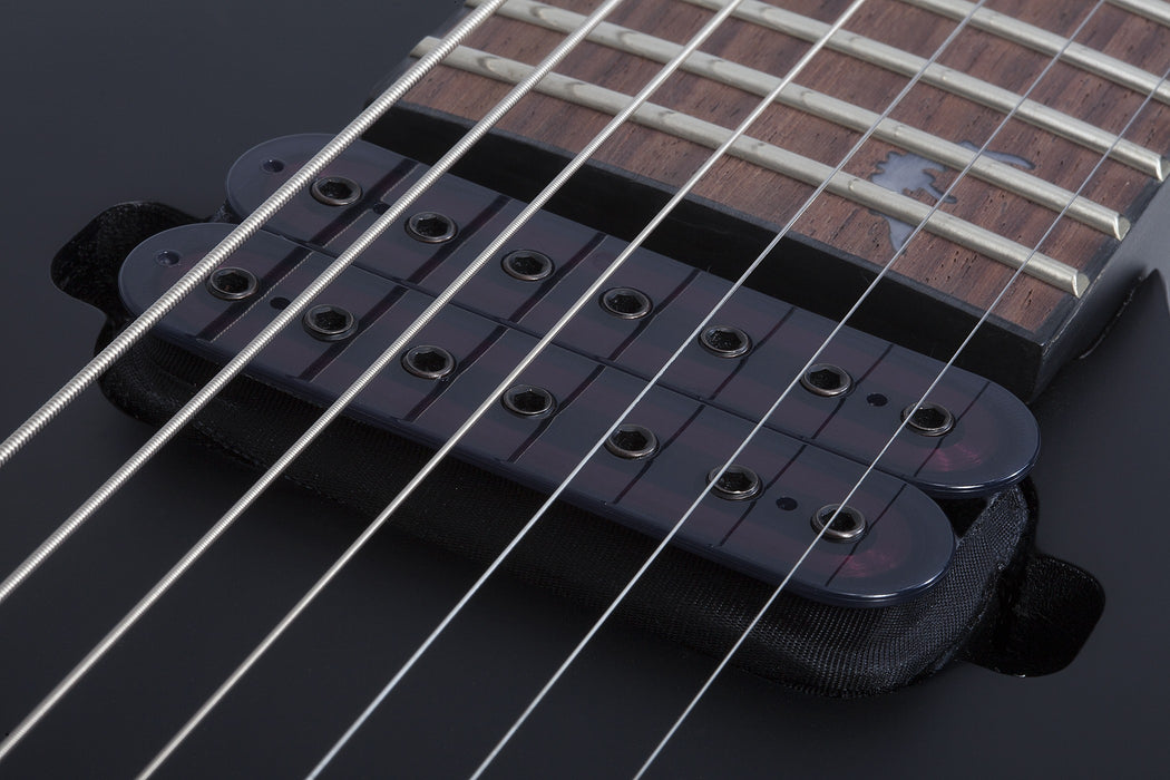 Schecter Damien-7 Electric Guitar - Satin Black