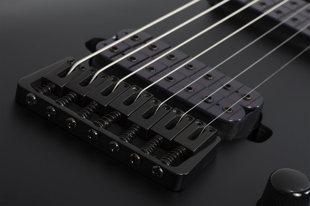 Schecter Damien-7 Electric Guitar - Satin Black