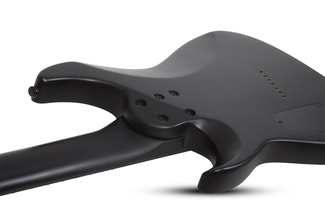 Schecter Damien-7 MS Electric Guitar - Satin Black