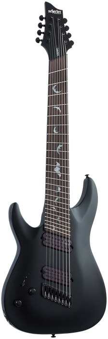 Schecter Damien-8 MS Left-Handed Electric Guitar - Satin Black