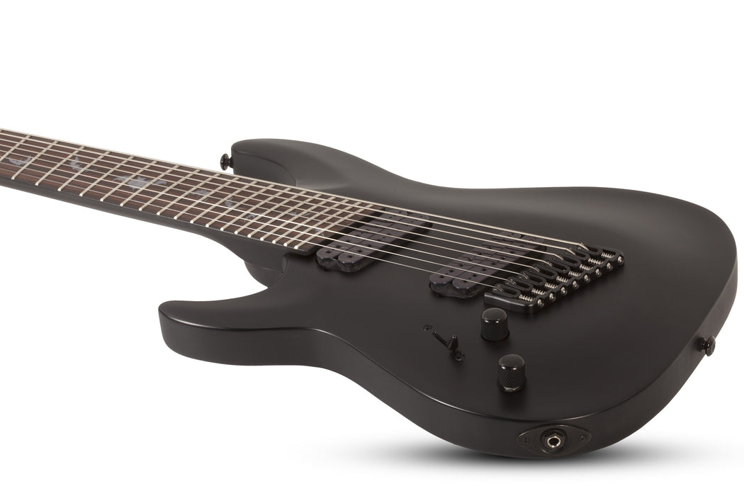 Schecter Damien-8 MS Left-Handed Electric Guitar - Satin Black