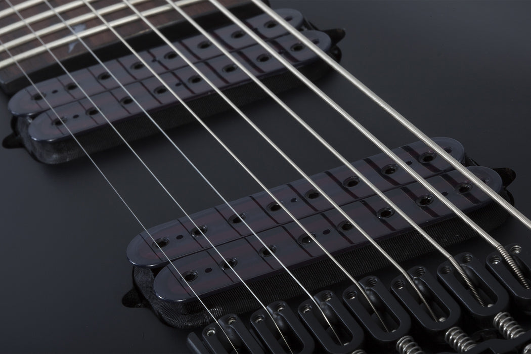 Schecter Damien-8 MS Left-Handed Electric Guitar - Satin Black